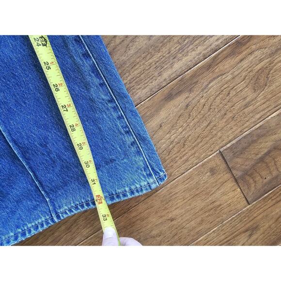 Express Pinktuck Flare Denim Jeans Women’s Size 6R Retro Boho - Picture 2 of 10